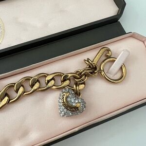 Juicy Couture Y2k gold plated charm bracelet